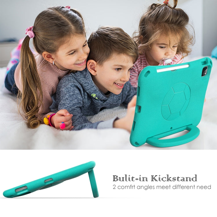 For iPad Pro 11 2018/2020/2021/2022 Handle Football Shaped EVA Shockproof Tablet Case(Mint Green) - More iPad Cases by buy2fix | Online Shopping UK | buy2fix