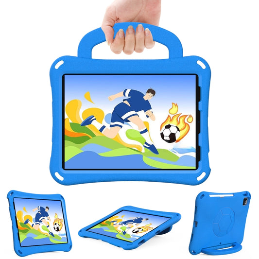 For iPad Air 11 2025 / 2024 Handle Football Shaped EVA Shockproof Tablet Case(Blue) by buy2fix