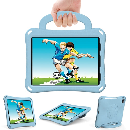 For iPad Air 11 2025 / 2024 Handle Football Shaped EVA Shockproof Tablet Case(Light Blue) by buy2fix