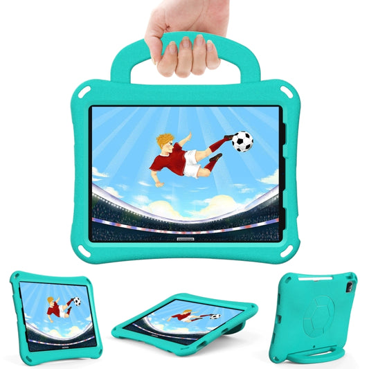 For iPad Air 11 2025 / 2024 Handle Football Shaped EVA Shockproof Tablet Case(Mint Green) by buy2fix