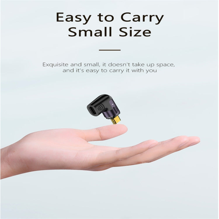 140W 5A USB 4.0 USB-C / Type-C to Type-C 40Gbps Data OTG Magnetic Adapter, Spec:L-shape Elbow by buy2fix