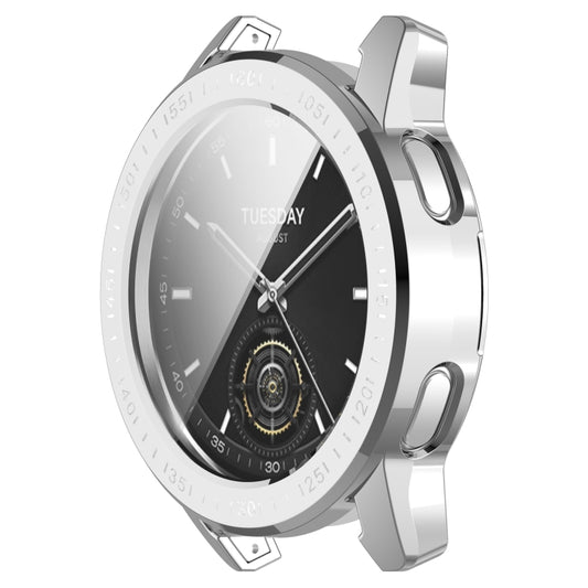 For Xiaomi Watch S3 Full Package TPU Electroplated Watch Protective Case(Silver) by buy2fix