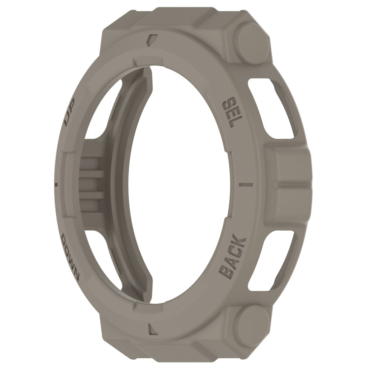 For Amazfit Active Edge A2212 Armored Hollow Half Pack TPU Watch Protective Case(Malmstone) - Watch Cases by buy2fix | Online Shopping UK | buy2fix