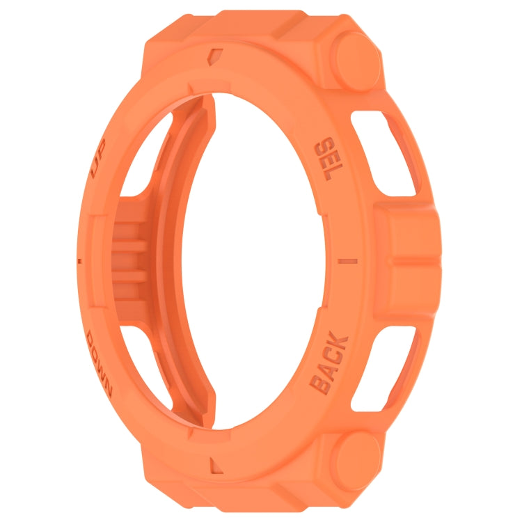 For Amazfit Active Edge A2212 Armored Hollow Half Pack TPU Watch Protective Case(Orange) - Watch Cases by buy2fix | Online Shopping UK | buy2fix