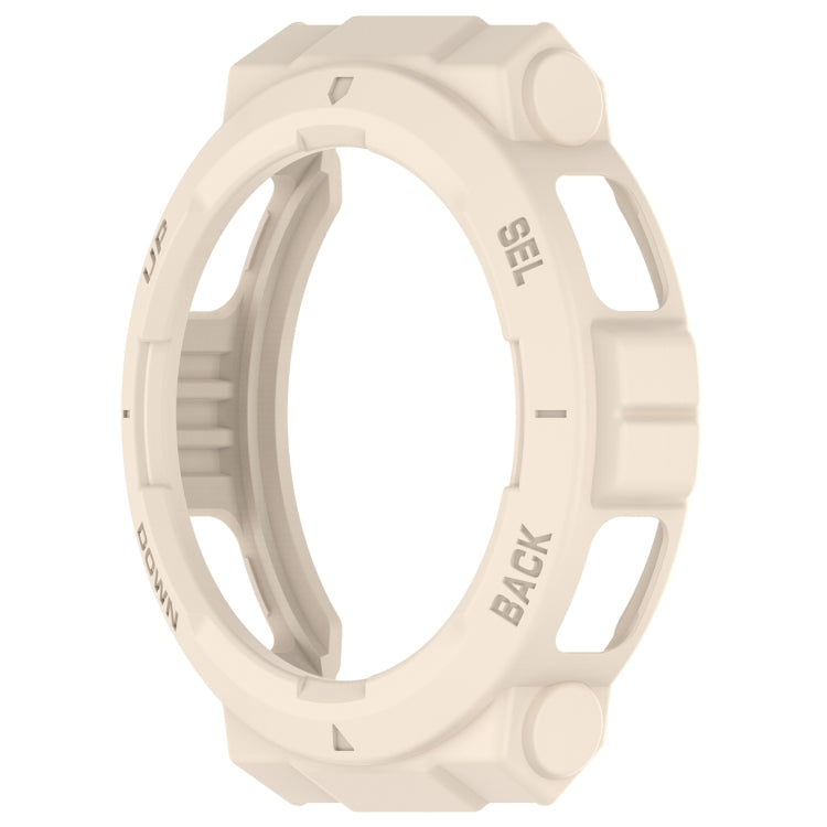 For Amazfit Active Edge A2212 Armored Hollow Half Pack TPU Watch Protective Case(Starlight) - Watch Cases by buy2fix | Online Shopping UK | buy2fix