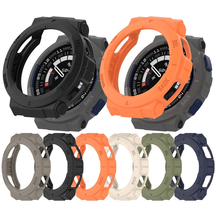 For Amazfit Active Edge A2212 Armored Hollow Half Pack TPU Watch Protective Case(Starlight) - Watch Cases by buy2fix | Online Shopping UK | buy2fix