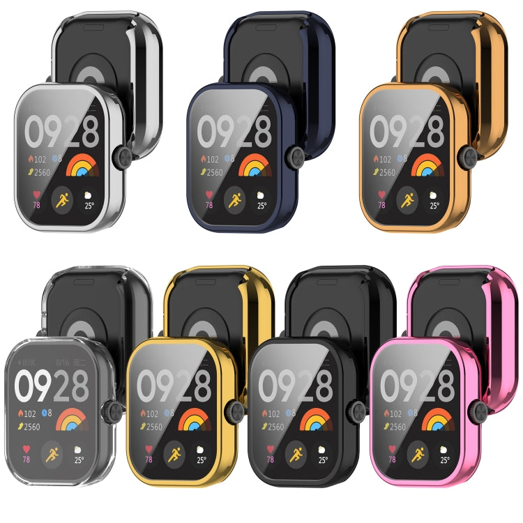 For Redmi Watch 4 Full Package TPU Electroplated Watch Protective Case(Black) by buy2fix