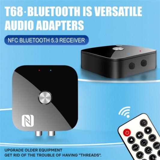 T68 3.5mm / RCA Vintage Audio Amplifier Wireless Bluetooth NFC Audio Adapter by buy2fix
