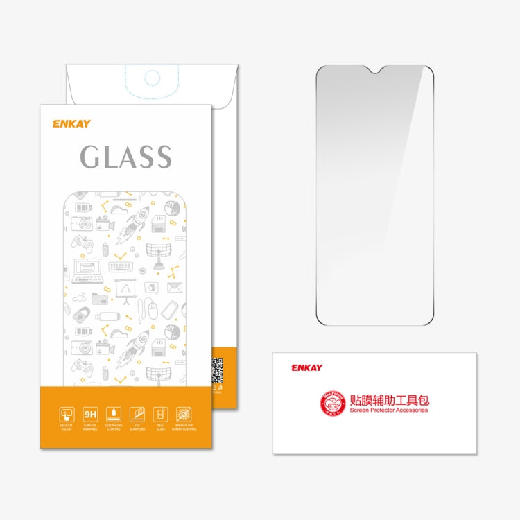 For OPPO A18 / A38 ENKAY 9H Big Arc Edge High Aluminum-silicon Tempered Glass Film by ENKAY