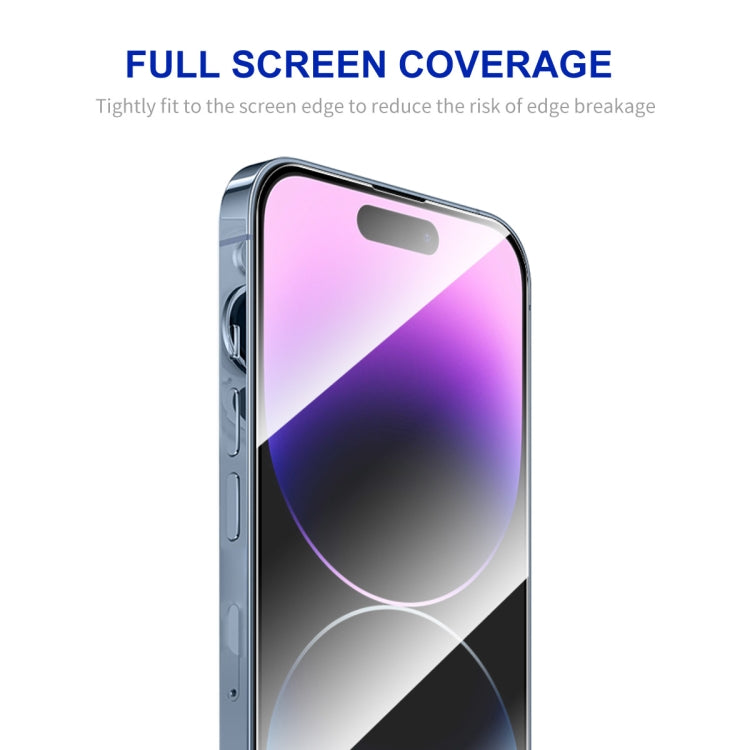 For iPhone 14 Pro Max ENKAY Easy Install High Alumina Silicon Full Glass Film - iPhone 14 Pro Max Tempered Glass by ENKAY | Online Shopping UK | buy2fix