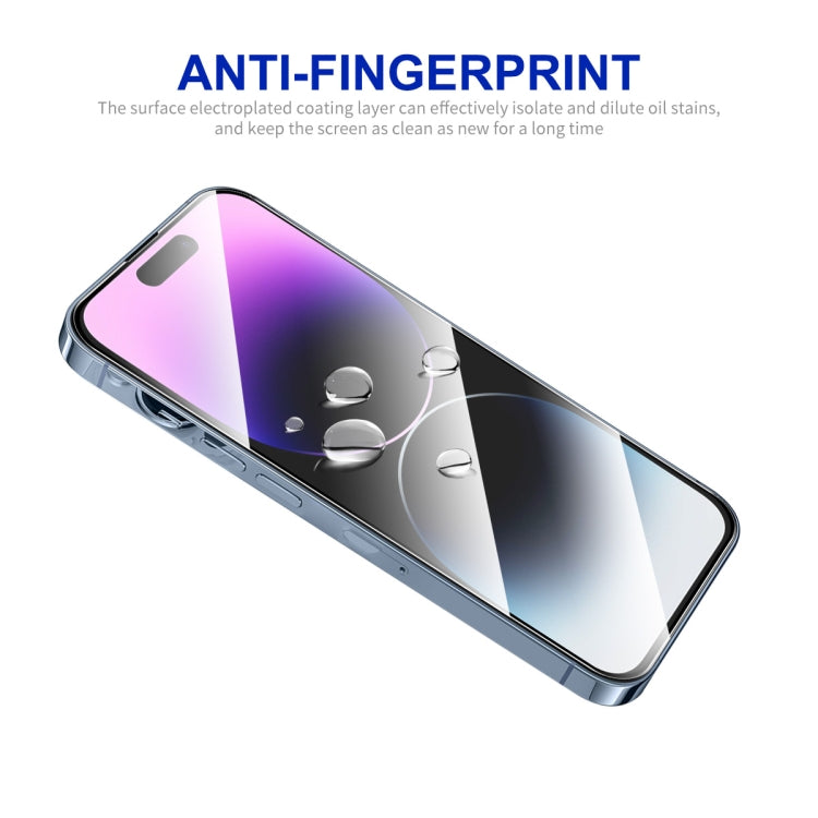 For iPhone 14 Pro Max ENKAY Easy Install High Alumina Silicon Full Glass Film - iPhone 14 Pro Max Tempered Glass by ENKAY | Online Shopping UK | buy2fix