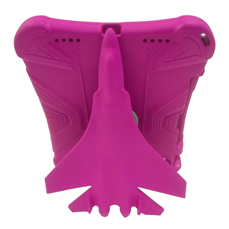 For iPad Pro 11 2020 / 2021 / 2022 360 Rotation Aircraft Holder EVA Shockproof Tablet Case(RoseRed) - iPad Pro 11 (2022/2021) Cases by buy2fix | Online Shopping UK | buy2fix