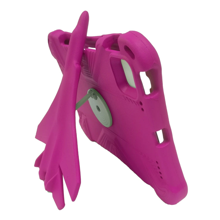 For iPad Pro 11 2020 / 2021 / 2022 360 Rotation Aircraft Holder EVA Shockproof Tablet Case(RoseRed) - iPad Pro 11 (2022/2021) Cases by buy2fix | Online Shopping UK | buy2fix