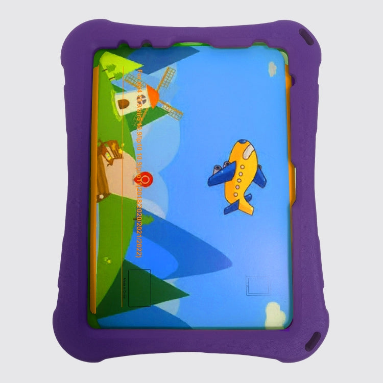 For iPad Air 2022 / 2020 10.9 360 Rotation Aircraft Holder EVA Shockproof Tablet Case(Purple) - iPad Air (2022) / (2020) 10.9 Cases by buy2fix | Online Shopping UK | buy2fix
