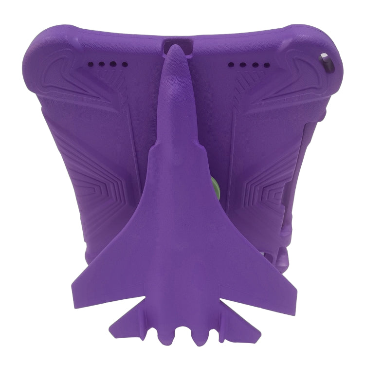 For iPad Air 2022 / 2020 10.9 360 Rotation Aircraft Holder EVA Shockproof Tablet Case(Purple) - iPad Air (2022) / (2020) 10.9 Cases by buy2fix | Online Shopping UK | buy2fix