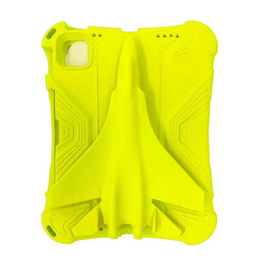 For iPad Air 2022 / 2020 10.9 360 Rotation Aircraft Holder EVA Shockproof Tablet Case(Yellow) - iPad Air (2022) / (2020) 10.9 Cases by buy2fix | Online Shopping UK | buy2fix