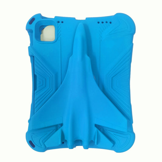 For iPad Air 11 2025 / 2024 360 Rotation Aircraft Holder EVA Shockproof Tablet Case(Blue) by buy2fix