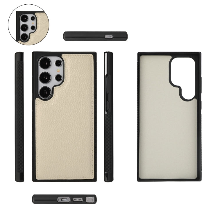 For Samsung Galaxy S24+ 5G Crossbody Multi-functional Zipper Wallet Litchi Leather Phone Case(Beige) - Galaxy S24+ 5G Cases by buy2fix | Online Shopping UK | buy2fix