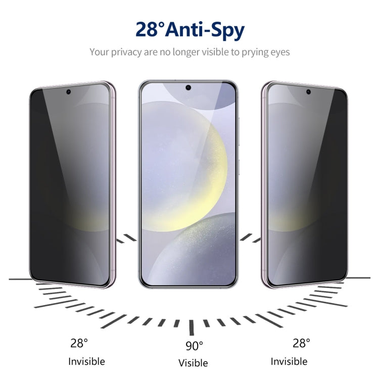 For Samsung Galaxy S24+ 5G ENKAY Hat-Prince 360 Degree Anti-peeping Privacy Full Screen Tempered Glass Film - Galaxy S24+ 5G Tempered Glass by ENKAY | Online Shopping UK | buy2fix