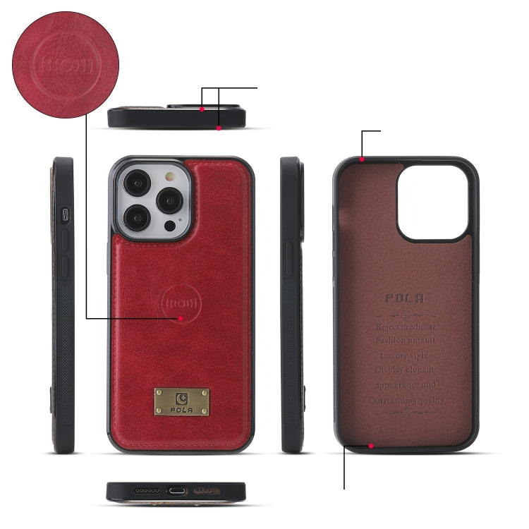 For iPhone 14 Plus Multi-functional Zipper Wallet Leather Phone Case(Red) - iPhone 14 Plus Cases by buy2fix | Online Shopping UK | buy2fix