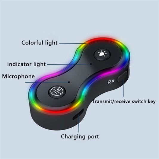 Q8 Portable 2-in-1 Wireless Receiver / Transmitter MP3 Player BT5.3 Audio Adapter by buy2fix