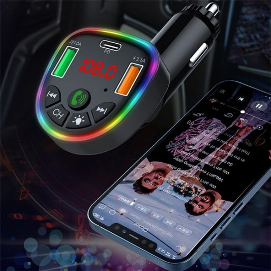 P25 Phone Dual USB Cigarette Lighter Charger Bluetooth Hands-Free Car Player by buy2fix