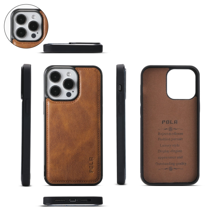 For iPhone 15 Pro Crossbody Multi-functional Zipper Wallet Leather Phone Case(Brown) - iPhone 15 Pro Cases by buy2fix | Online Shopping UK | buy2fix