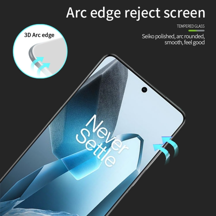 For OnePlus 13 MOFI 9H 3D Hot Bending Tempered Glass Film(Black) - OnePlus Tempered Glass by MOFI | Online Shopping UK | buy2fix