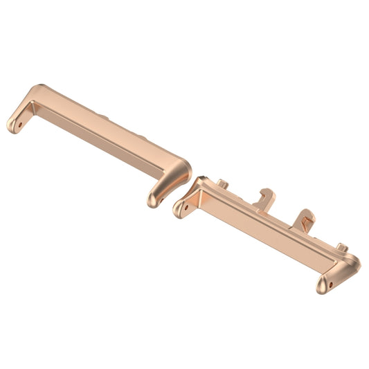 For Samsung Galaxy Fit 3 SM-R390 1 Pair Metal Watch Band Connector(Rose Gold) by buy2fix