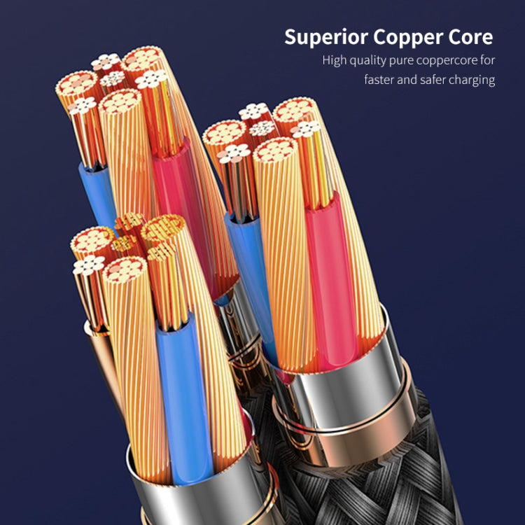 ENKAY 6-in-1 5A USB + Type-C to Type-C / 8 Pin / Micro USB Multifunction Fast Charging Cable, Cable Length:1.3m(Green) by ENKAY