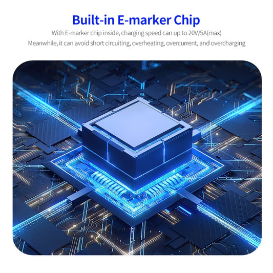 ENKAY PD100W 2-in-1 Type-C to Type-C / 8 Pin Fast Charging Cable with E-Marker, Cable Length:1.2m by ENKAY