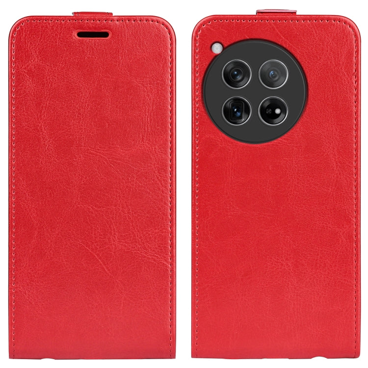 For OnePlus 12 R64 Texture Single Vertical Flip Leather Phone Case(Red) - OnePlus Cases by buy2fix | Online Shopping UK | buy2fix
