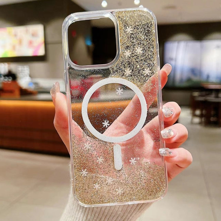 For iPhone 15 Pro Explosive Flash Gradient MagSafe TPU Phone Case(Gold) - iPhone 15 Pro Cases by buy2fix | Online Shopping UK | buy2fix