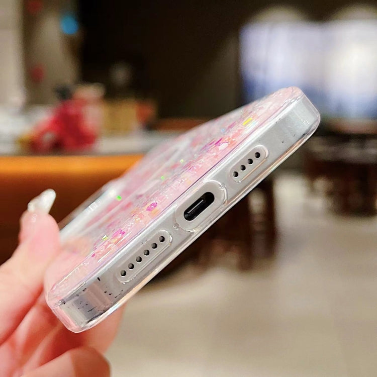 For iPhone 15 Explosive Flash Gradient MagSafe TPU Phone Case(Gold) by buy2fix