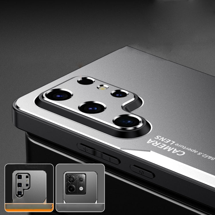 For Samsung Galaxy S24 Ultra 5G Blade Series TPU Hybrid Metal Phone Case(Gold) by buy2fix