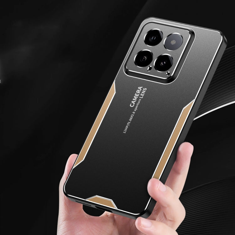 For Xiaomi 14 Blade Series TPU Hybrid Metal Phone Case(Red) by buy2fix