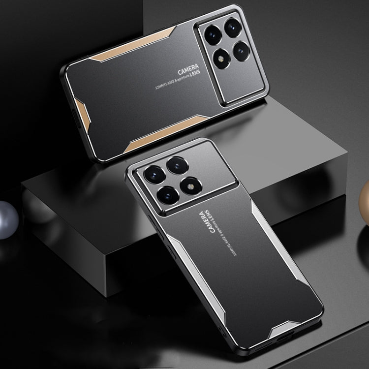 For Xiaomi Redmi K70 Pro Blade Series TPU Hybrid Metal Phone Case(Silver) - Xiaomi Cases by buy2fix | Online Shopping UK | buy2fix