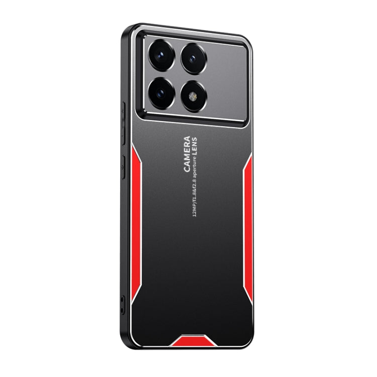 For Xiaomi Redmi K70 Pro Blade Series TPU Hybrid Metal Phone Case(Red) - Xiaomi Cases by buy2fix | Online Shopping UK | buy2fix