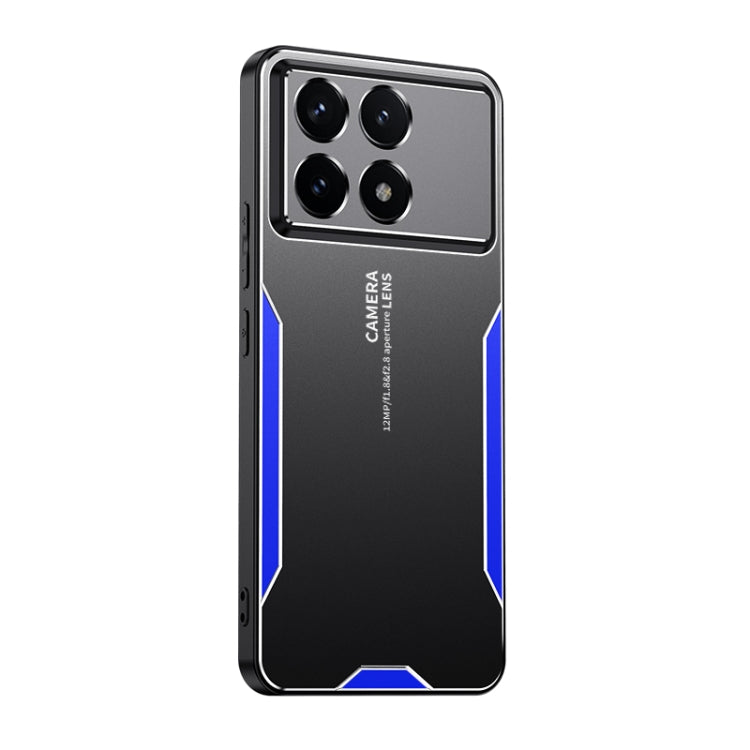 For Xiaomi Redmi K70 Pro Blade Series TPU Hybrid Metal Phone Case(Blue) - Xiaomi Cases by buy2fix | Online Shopping UK | buy2fix