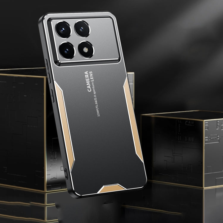 For Xiaomi Redmi K70 Pro Blade Series TPU Hybrid Metal Phone Case(Blue) - Xiaomi Cases by buy2fix | Online Shopping UK | buy2fix
