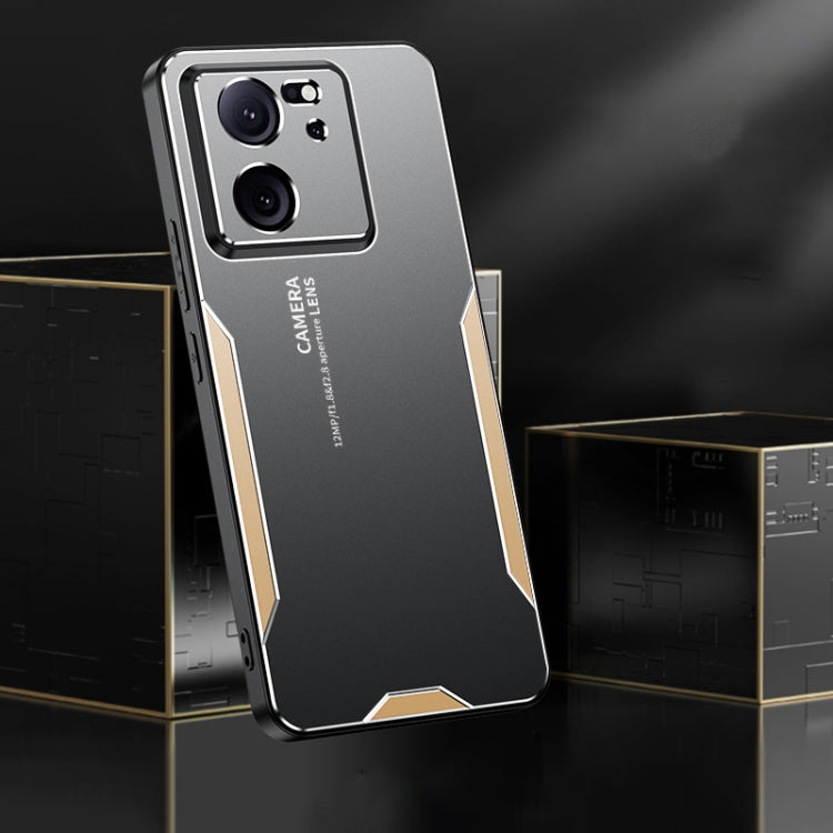 For Xiaomi Redmi K60 Ultra Blade Series TPU Hybrid Metal Phone Case(Blue) - Xiaomi Cases by buy2fix | Online Shopping UK | buy2fix