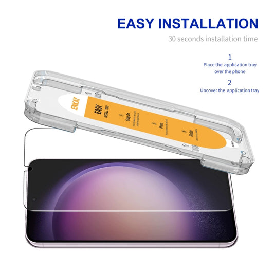 For Samsung Galaxy S23+ 5G / S22+ 5G ENKAY Easy Install 0.18mm High Alumina Silicon Full Glass Film, Support Ultrasonic Unlock by ENKAY