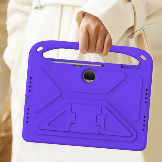 For Honor Pad 9 12.1 Handle EVA Shockproof Tablet Case with Holder(Purple) - Honor by buy2fix | Online Shopping UK | buy2fix