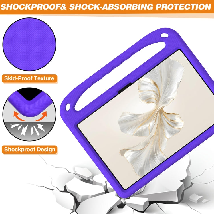 For Honor Pad 9 12.1 Handle EVA Shockproof Tablet Case with Holder(Purple) - Honor by buy2fix | Online Shopping UK | buy2fix