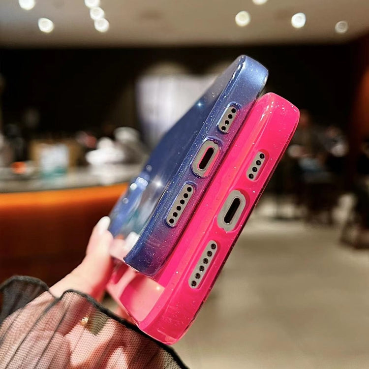 For iPhone 16 Pro Max Jelly Glitter Solid Color TPU Phone Case(Rose Red) by buy2fix