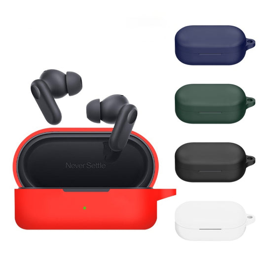 For OnePlus Buds V Silicone Earphone Protective Case(Red) by buy2fix