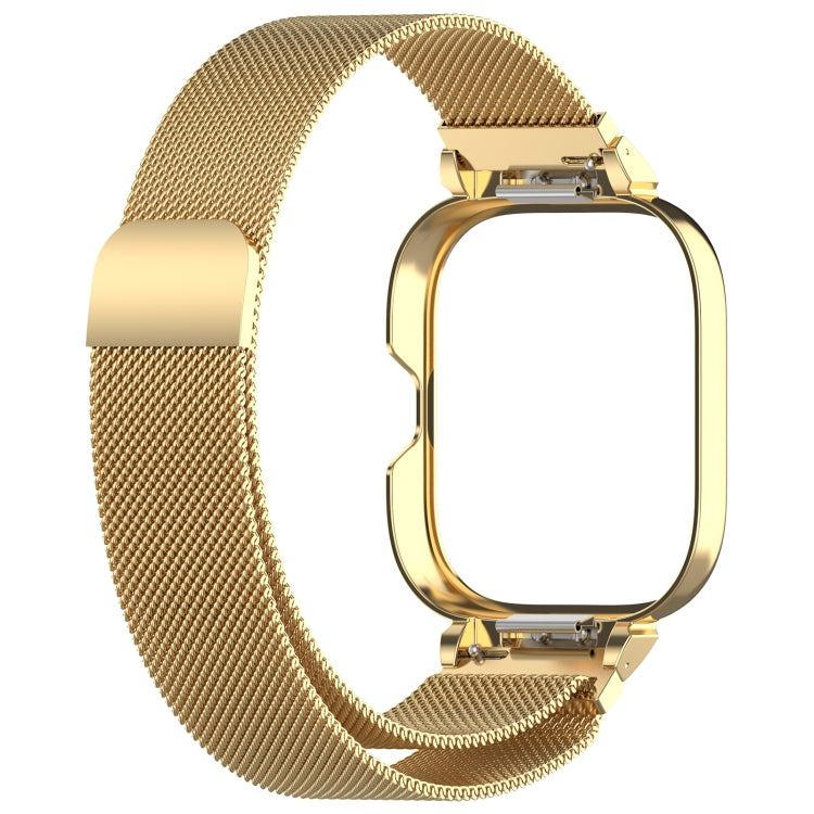For CMF Watch Pro D395 Metal Frame + Milanese Integrated Magnetic Watch Band(Gold) - Watch Bands by buy2fix | Online Shopping UK | buy2fix