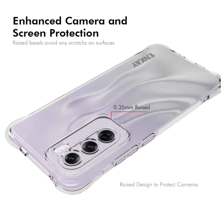 For OPPO Reno12 Pro Global ENKAY Hat-Prince Transparent TPU Shockproof Phone Case - OPPO Cases by ENKAY | Online Shopping UK | buy2fix