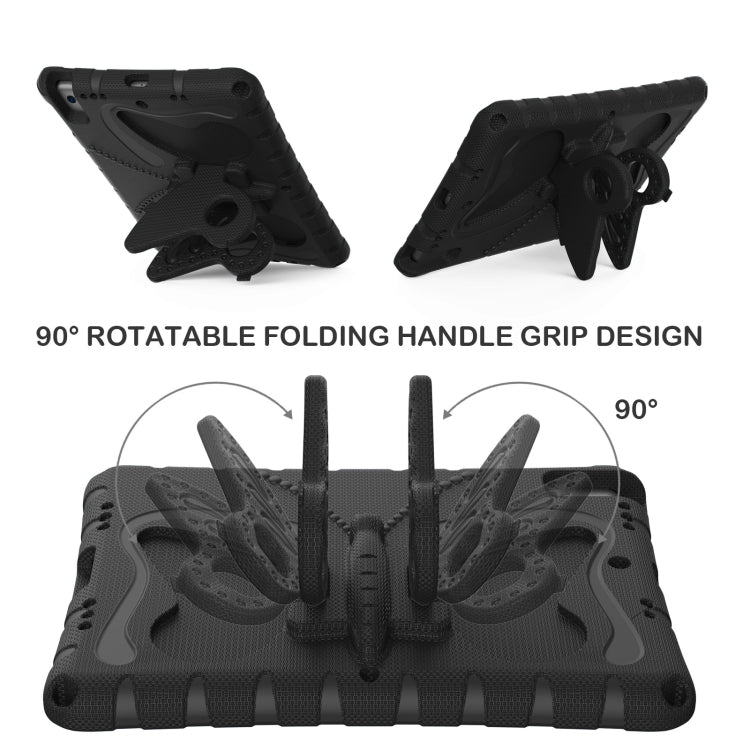 For iPad Air 3 / 10.5 2019 Butterfly Bracket EVA Shockproof Tablet Case(Black) - iPad 10.2 Cases by buy2fix | Online Shopping UK | buy2fix