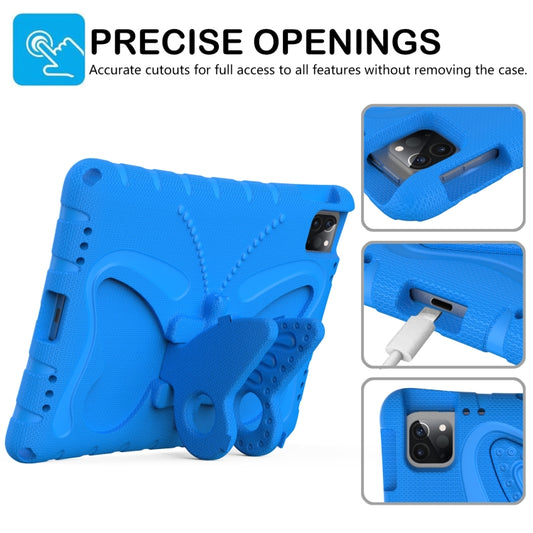 For iPad Pro 11 2022/2021 Butterfly Bracket EVA Shockproof Tablet Case(Blue) - iPad Pro 11 (2022/2021) Cases by buy2fix | Online Shopping UK | buy2fix